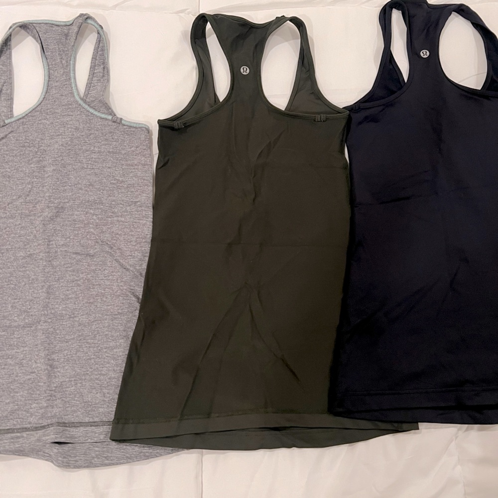 Lululemon Racerback Tanks (bundle of 3) size 4